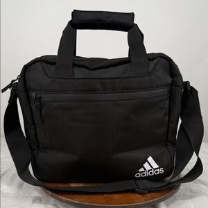 Adidas Bag Black Stadium Messenger Travel Sports Work Computer Commute Clean